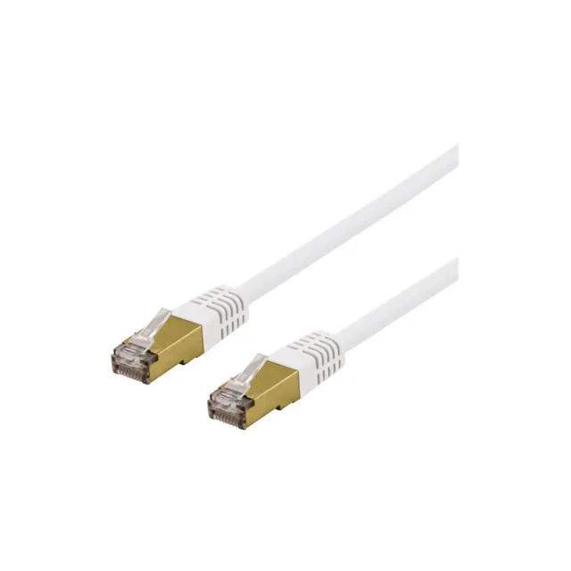 Deltaco patch cable - 1 m - white - Hvid - 1m
