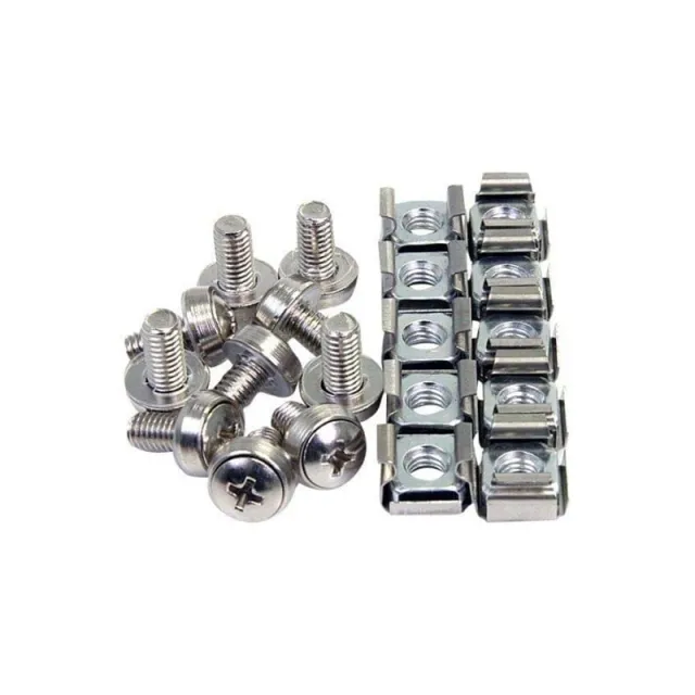 StarTech.com 50 Pkg M6 Mounting Screws and Cage Nuts