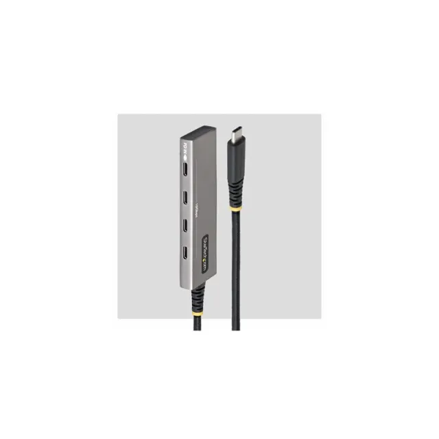 StarTech.com Startech - hub - 4-port 10 Gbps 100 W PD charging overcurrent protection PCR aluminium - 4 ports USB hub - USB 3.2 - 4 ports - Grå
