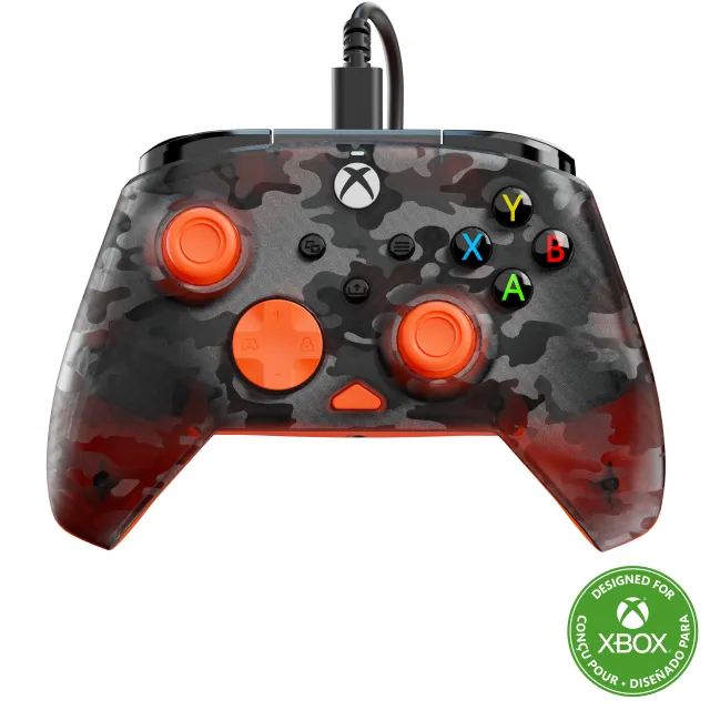 Turtle Beach Rematch Core  -  Xbox/PC  -  Ghost Black Camo/Orange Controller - GEEKD.dk
