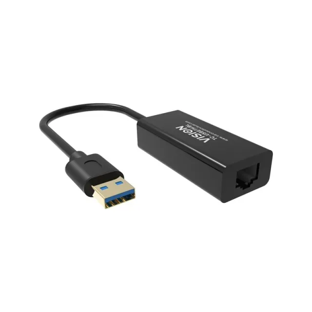 Vision TC-USBETH/BL USB RJ45 Ethernet Adaptor