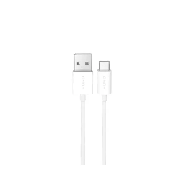 Puro 10W TPE USB-A cable - USB-C 2m - white