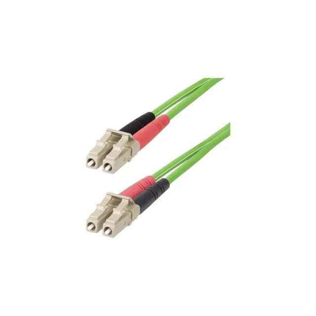 StarTech.com 3m (10ft) LC to LC (UPC) OM5 Multimode Fiber Optic Cable- patch cable - 3 m - green - Grøn - 3m