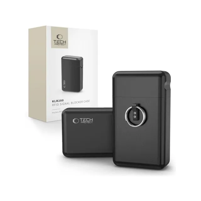 Tech-Protect KLR200 Metal RFID Locking Car Key Case - Black