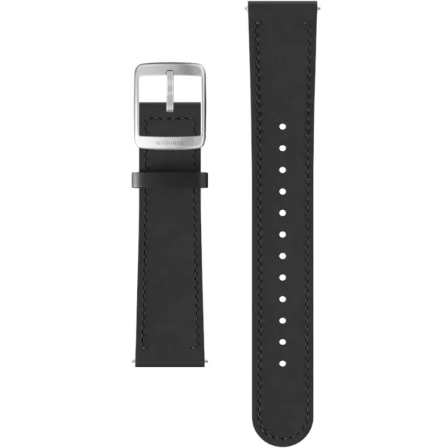 Withings Wristband Black leather 40mm