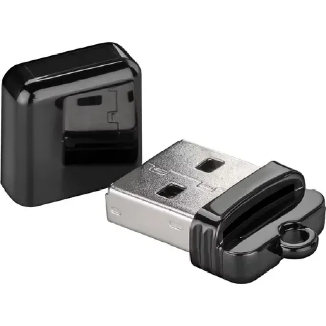 Goobay 38656 Kortlæser - MicroSD (TransFlash) - USB - Sort - 480 Mbit/s