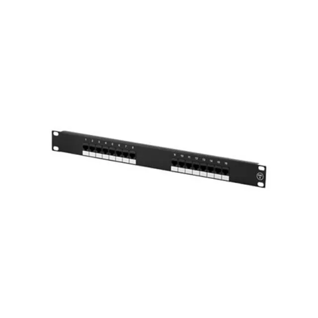 Import UTP patchpanel 16xRJ45 Cat6 Krone-plinter 1U