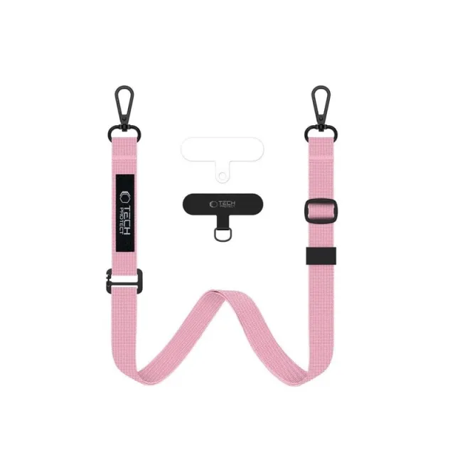 Tech-Protect  C65 Rope Crossbody Leash - Pink