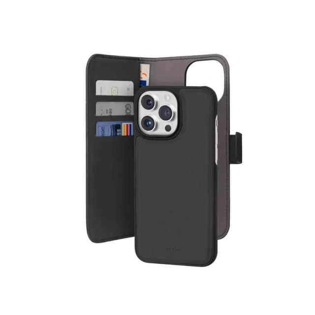 Puro Wallet Black - iPhone 15 Pro Max