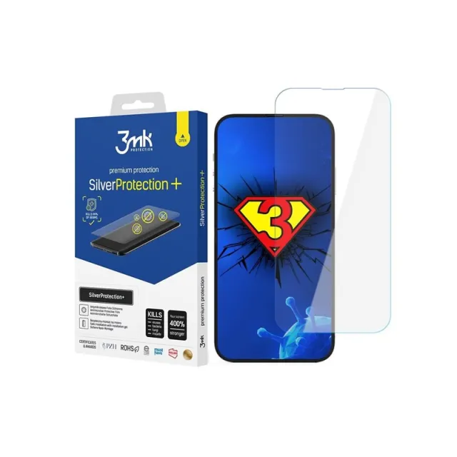 3mk Silver Protection+ Antibacterial Screen Protector for iPhone 14 Pro / iPhone 14 Gamers