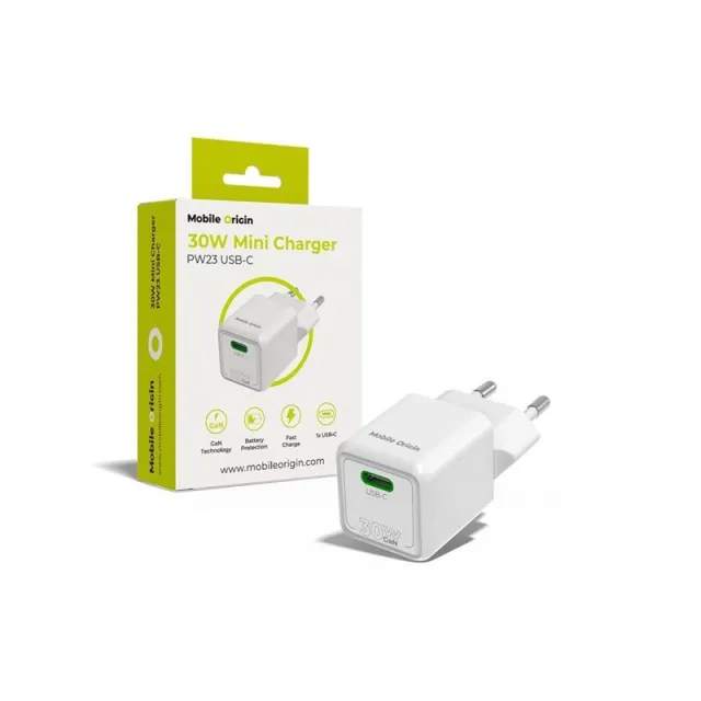 Mobile Origin 30W Mini Charger PW23 - USB-C