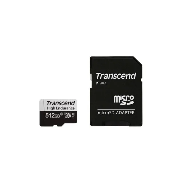 Transcend 350V High Endurance MicroSD/SD - 100MB/s - 512GB