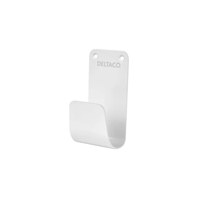 Deltaco E-charge Cable Hook Stainless Steel SS304 white