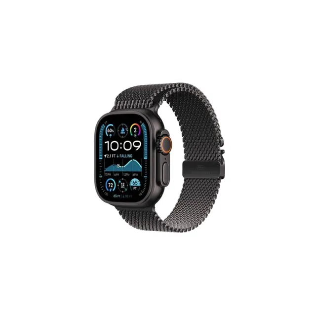 Apple Watch Ultra 2 GPS + Cellular 49mm - Black Titanium Case with Black Titanium Milanese Loop - M