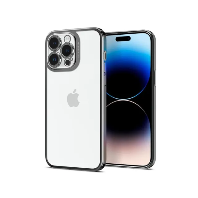 Spigen Optik Crystal - chrome gray - iPhone 14 Pro