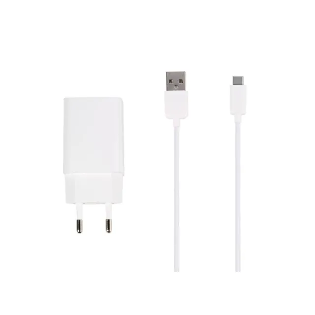 Vivanco Hjemmeoplader 3A 15W + USB-C kabel Hvit