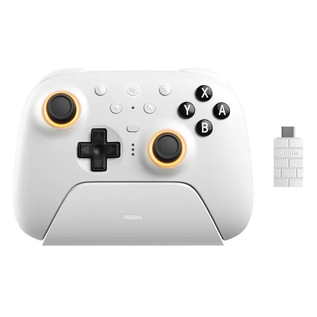 8Bitdo - Ultimate 2 Wireless BT - White Konsol - GEEKD.dk