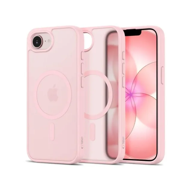 Tech-Protect BasicMag MagSafe Case for iPhone 16e / 17e - Pink Matte