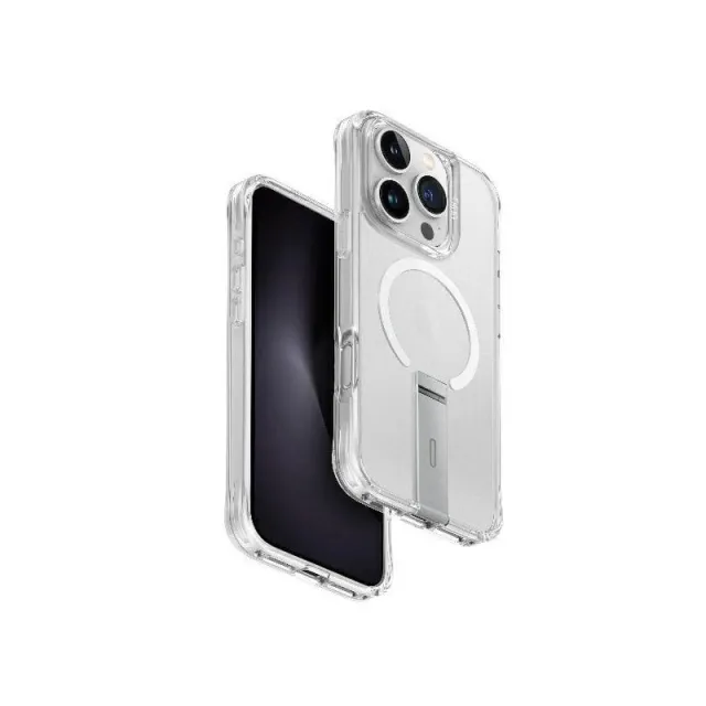 UNIQ  Eleva with Vertica Stand Case for iPhone 16 Pro - Transparent
