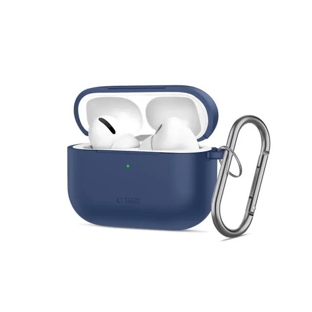 Tech-Protect  Silicone Hook Case for AirPods Pro - Navy Blue