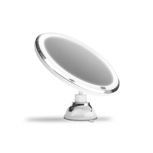 Gillian Jones Suction Cup Mirror w. Adjustable LED Light & Touch Function