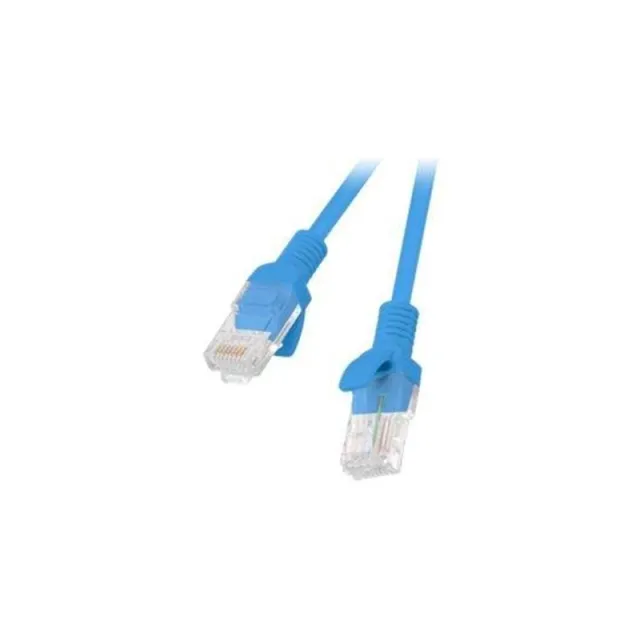 Lanberg patch cable - 25 cm - blue RAL 5012 - Blå - 0.25m