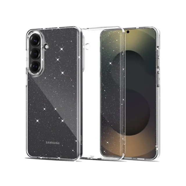 Tech-Protect FlexAir Case for Samsung Galaxy S26 - Clear Glitter