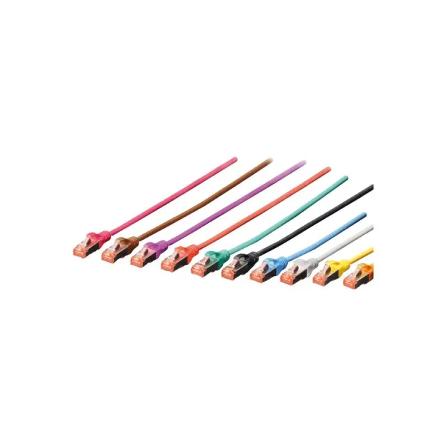 DIGITUS patch cable - 7 m - black - Sort - 7m