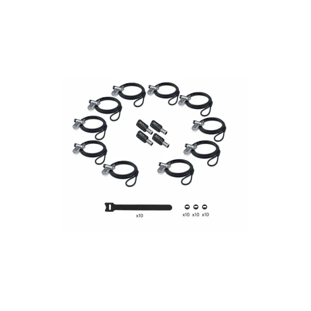 StarTech.com Startech - security cable lock - 3-in-1 keyed alike/combination security cable lock anti-theft - TAA Compliant
