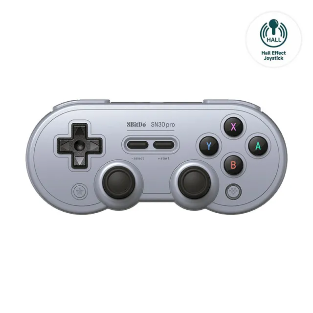 8BitDo SN30 Pro Gamepad Hall Ed/Grå Controller - GEEKD.dk