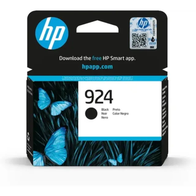 Hewlett-Packard 924 Black Original Ink Cartridge Blækpatron - Original - HP