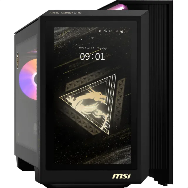 MSI MEG Vision X AI 2NVV7-009AT  -  Sort Computer - GEEKD.dk