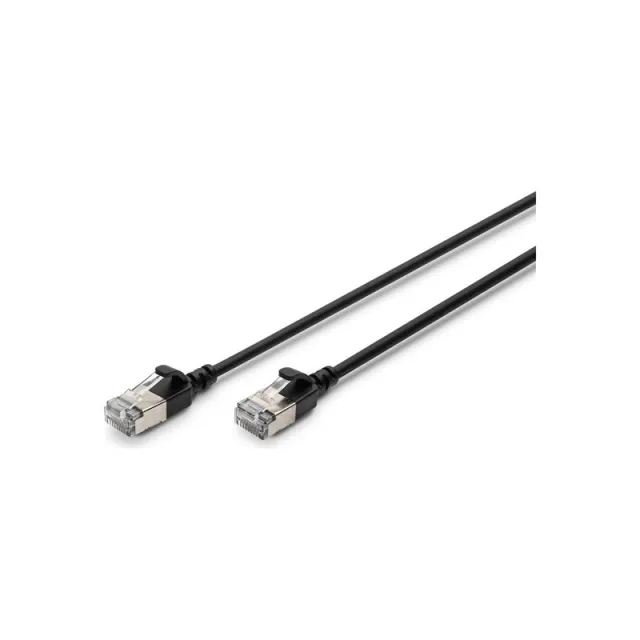 DIGITUS patch cable - 5 m - black - Sort