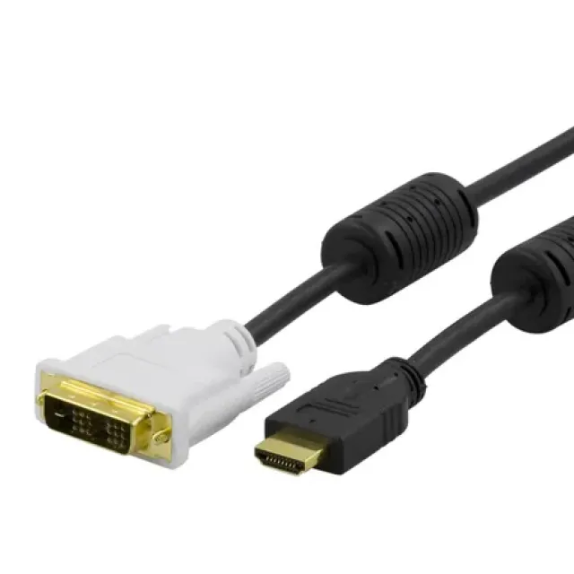 DELTACO HDMI til DVI-D (Single Link) - 2 m - Sort