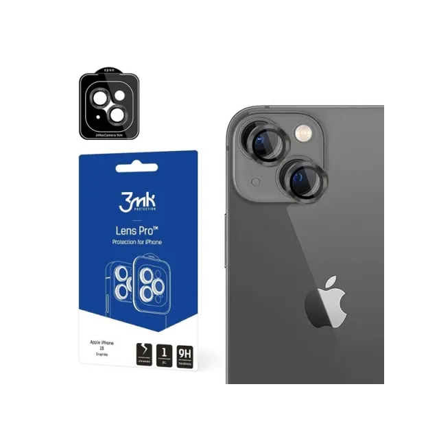 3mk Apple iPhone 15 -  Lens Protection Pro Graphite
