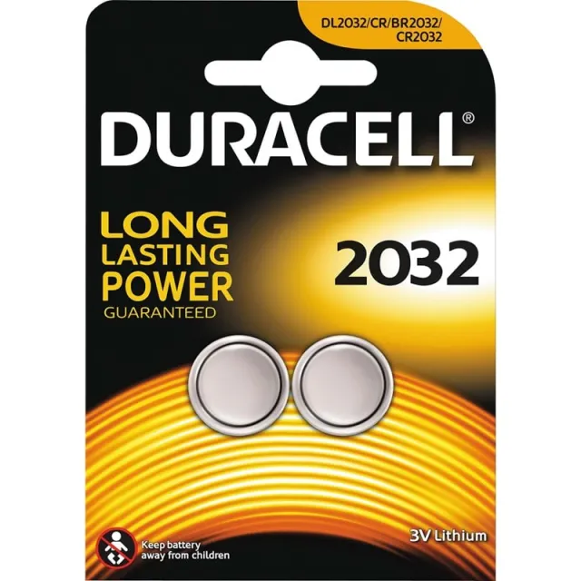 DURACELL Long Lasting 3V CR2032 - 2 Pack