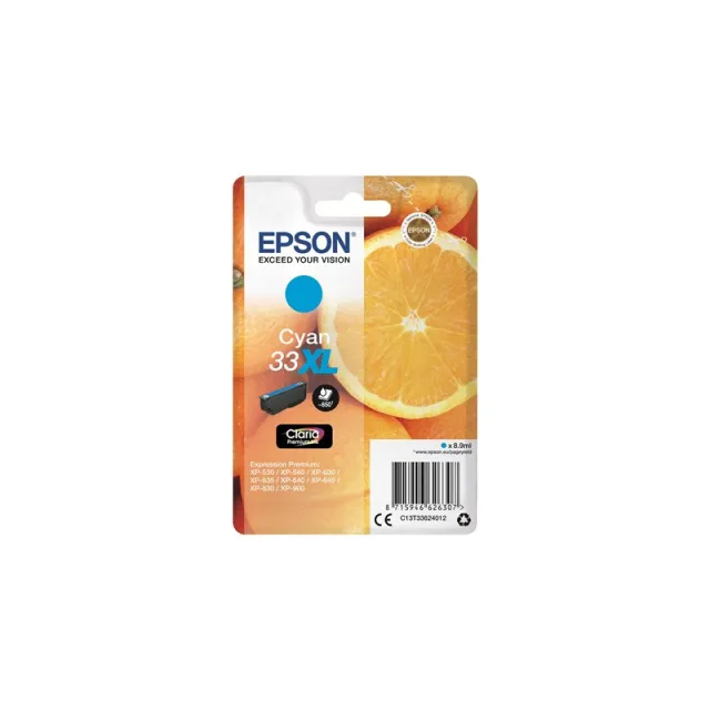 Epson 33XL - Black Ink - Original cyan