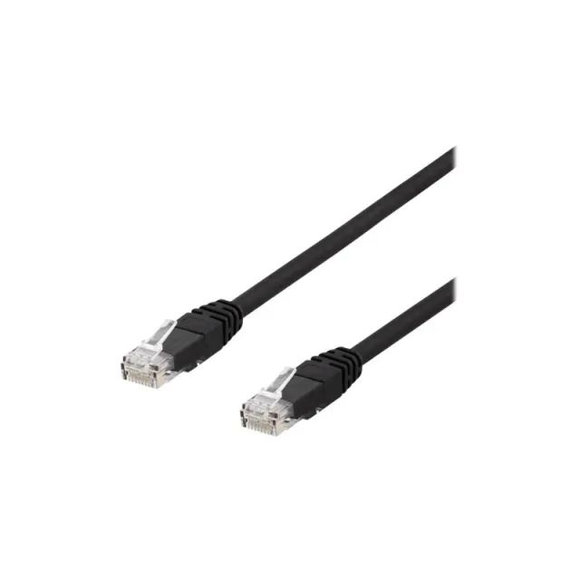 Deltaco TP-620SAU - patch cable - 20 m - black - Sort - 20m