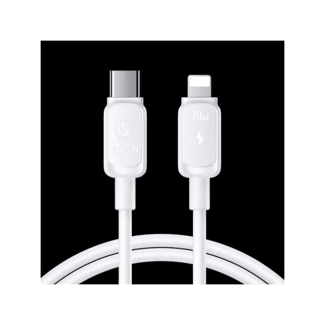 SiGN USB-C to Lightning Cable 20W - 3m - White