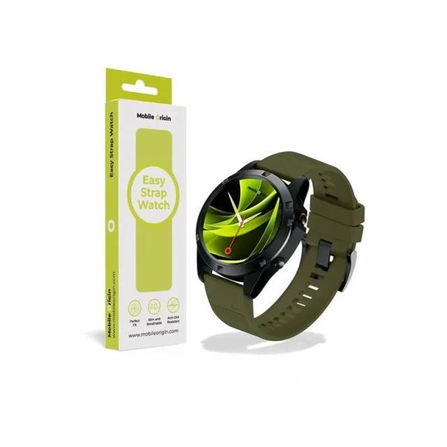 Mobile Origin Easy Strap Watch 22mm Dark Green