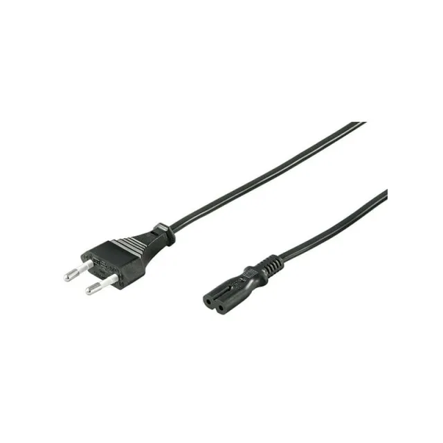 Pro Strømkabel C7 (2 pins) - Sort - 5m - Lige