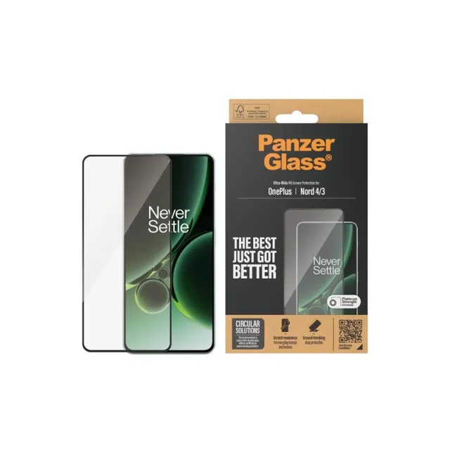 PanzerGlass Screen Protector OnePlus Nord 4 | 3 | Ultra-Wide Fit
