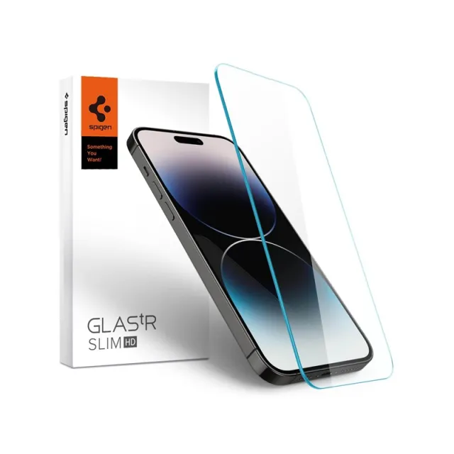 Spigen Glass tR Slim HD 1 Pack - Transparency Sensor Protection - iPhone 14 Pro