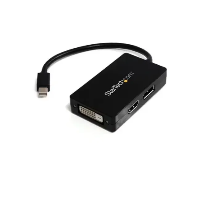 StarTech MDP2DPDVHD Videokabel - Sort - Mini DisplayPort - DisplayPort + DVI-D + HDMI