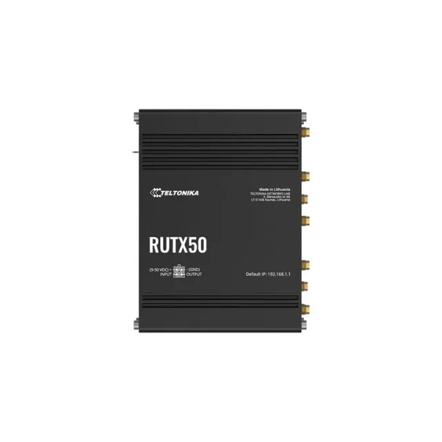 Teltonika RUTX50 - wireless router - WWAN - Wi-Fi 5 - 3G 4G 5G - DIN rail mountable surface-mountable - Wireless router 802.11a/b/g/n/Wi-Fi 5 Wave 2