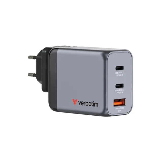 Verbatim power adapter - GaN - 65 Watt