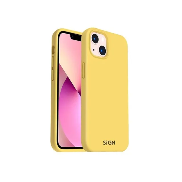 SiGN Liquid Silicone Case for iPhone 14 Plus - Yellow