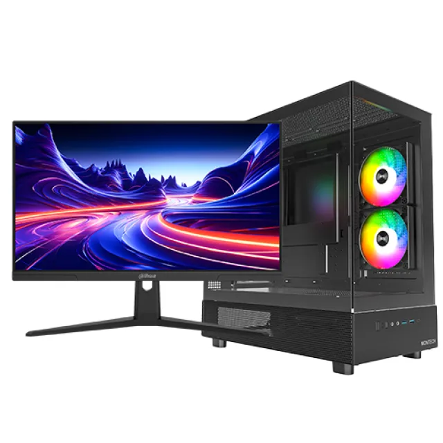Pro Max Gaming Computer RTX5060 + 200Hz Gaming Skærm PC Bundle - GEEKD.dk