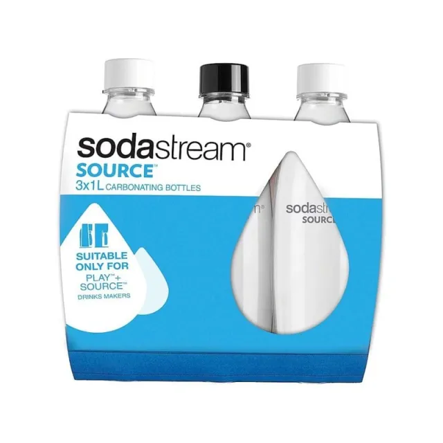 Sodastream bottle 3-pack - Black and White