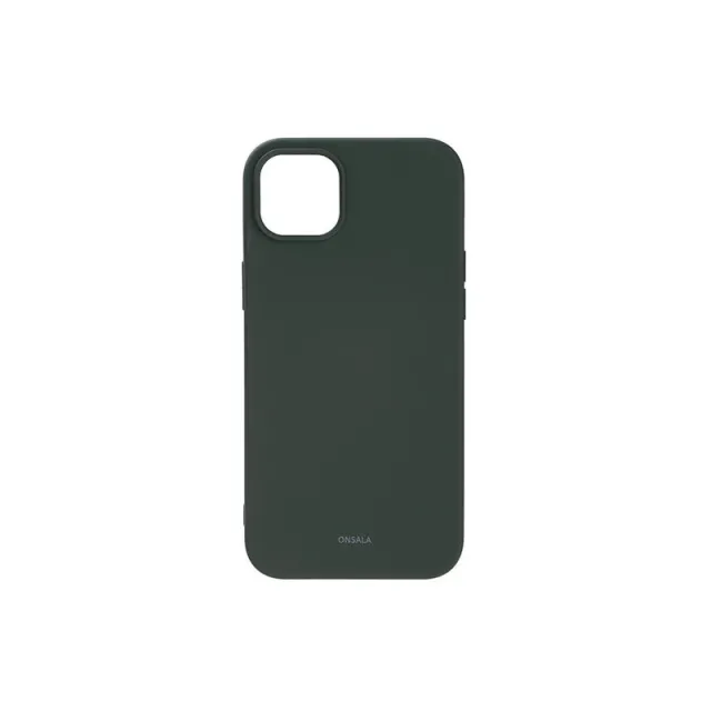 ONSALA Phone Case Silicone Olive Green - iPhone 14 Plus